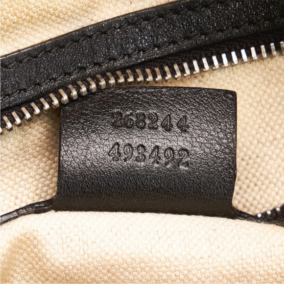 Gucci Interlocking G Shoulder Bag Black Leather - Picture 6 of 11